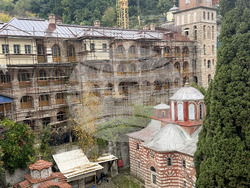 Зографски манастир - есенния празник на свети Георги - литургия и литийно шествие