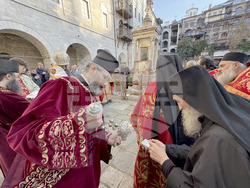 Зографски манастир - есенния празник на свети Георги - литургия и литийно шествие