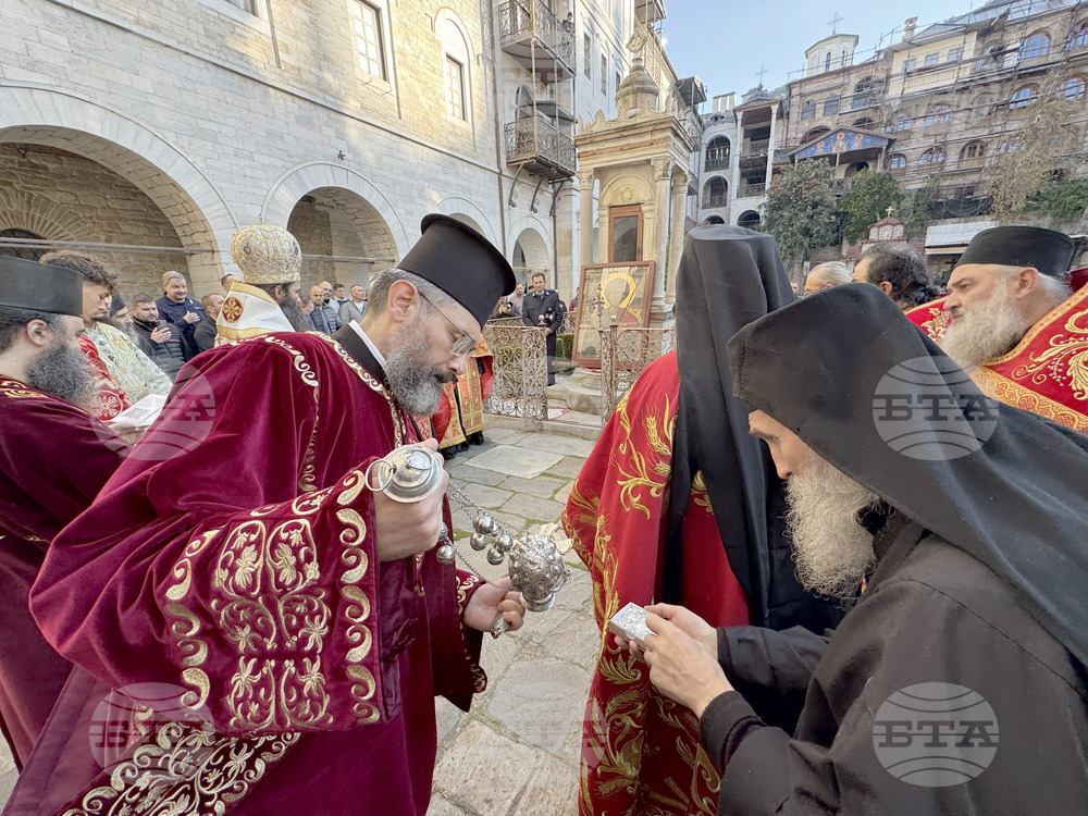 Зографски манастир - есенния празник на свети Георги - литургия и литийно шествие