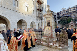 Зографски манастир - есенния празник на свети Георги - литургия и литийно шествие