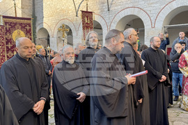 Зографски манастир - есенния празник на свети Георги - литургия и литийно шествие