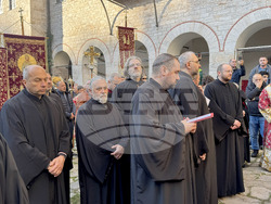 Зографски манастир - есенния празник на свети Георги - литургия и литийно шествие