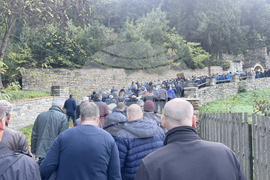 Зографски манастир - есенния празник на свети Георги - литургия и литийно шествие
