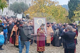 Зографски манастир - есенния празник на свети Георги - литургия и литийно шествие