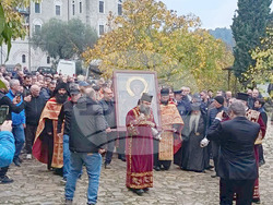 Зографски манастир - есенния празник на свети Георги - литургия и литийно шествие