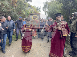 Зографски манастир - есенния празник на свети Георги - литургия и литийно шествие