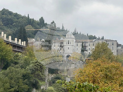 Зографски манастир - есенния празник на свети Георги - литургия и литийно шествие