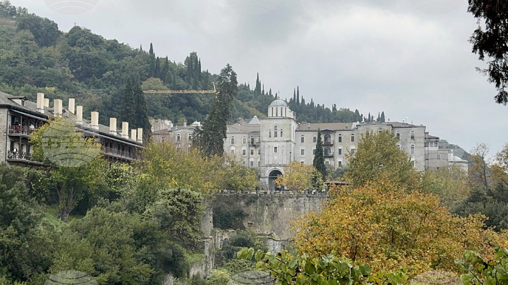 Зографски манастир - есенния празник на свети Георги - литургия и литийно шествие