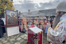 Зографски манастир - есенния празник на свети Георги - литургия и литийно шествие