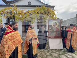 Зографски манастир - есенния празник на свети Георги - литургия и литийно шествие