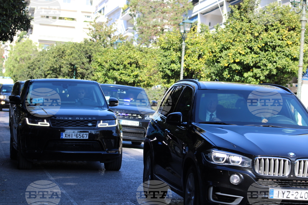 Атина - Володимир Зеленски - пристигане