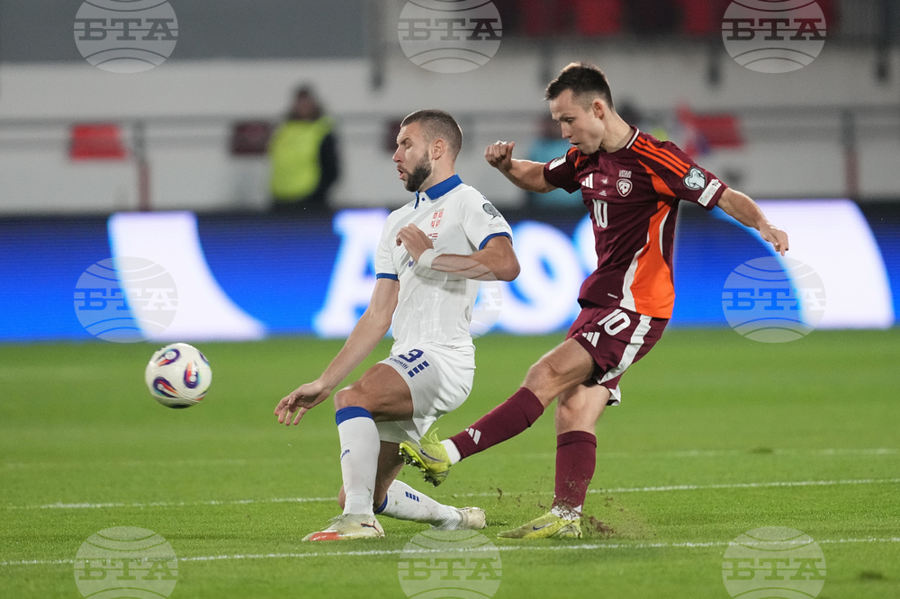 Serbia Latvia WCup Soccer