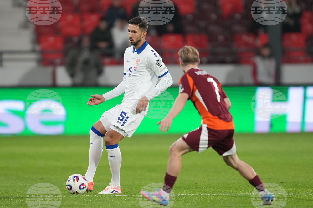 Serbia Latvia WCup Soccer