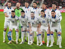 Serbia Latvia WCup Soccer