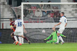 Serbia Latvia WCup Soccer