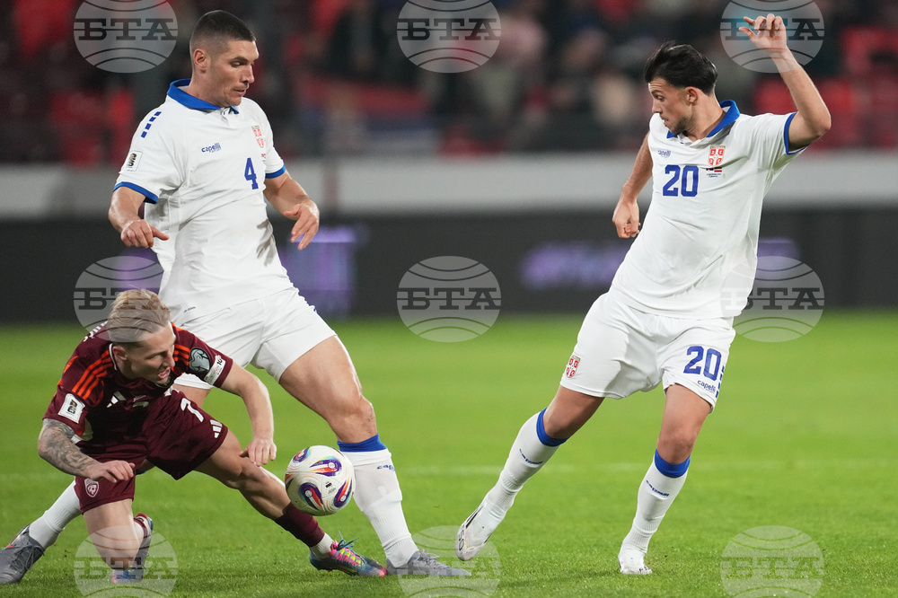 Serbia Latvia WCup Soccer