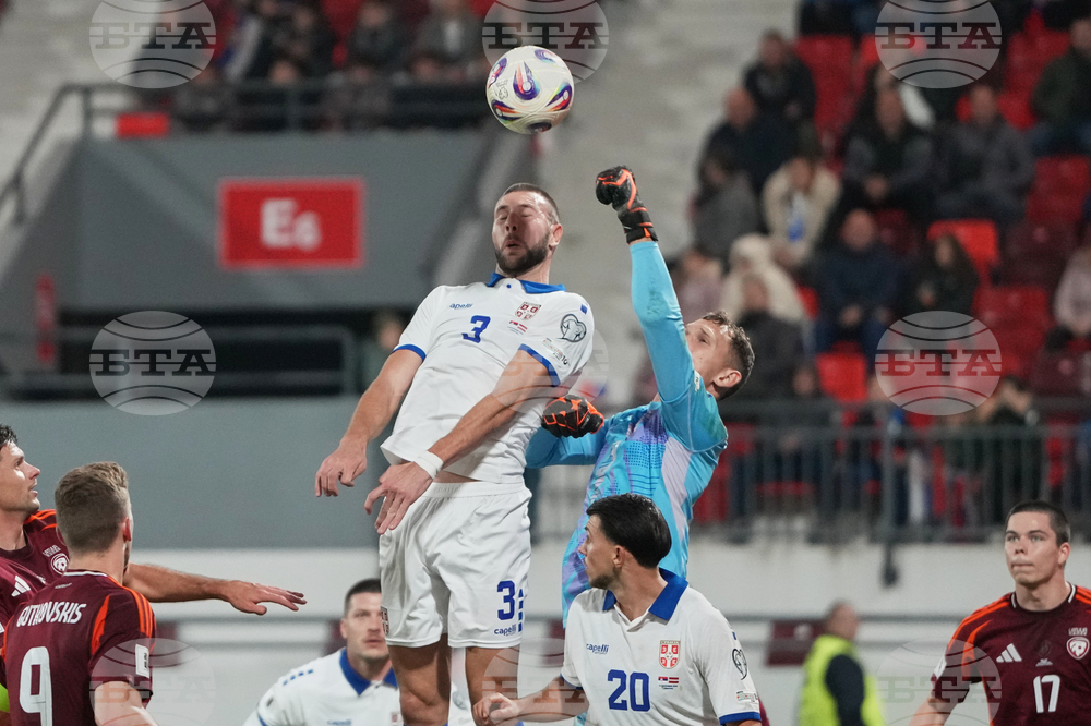 Serbia Latvia WCup Soccer