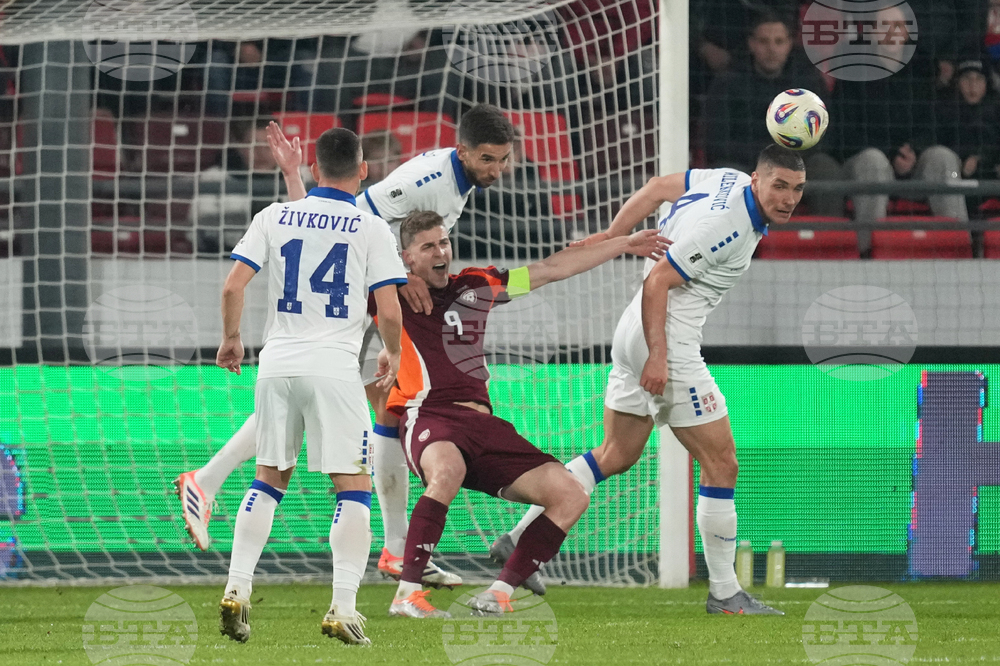 Serbia Latvia WCup Soccer