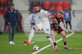 Serbia Latvia WCup Soccer