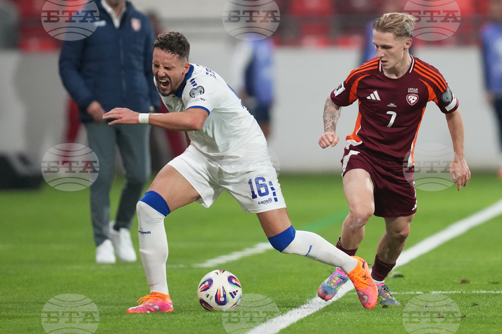 Serbia Latvia WCup Soccer