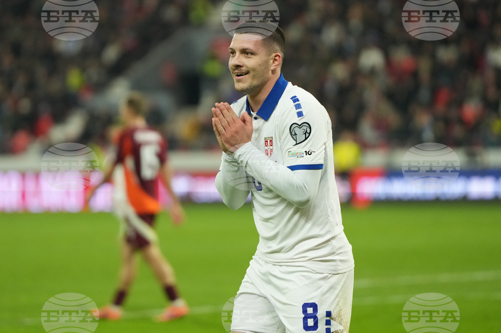 Serbia Latvia WCup Soccer