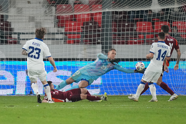 APTOPIX Serbia Latvia WCup Soccer