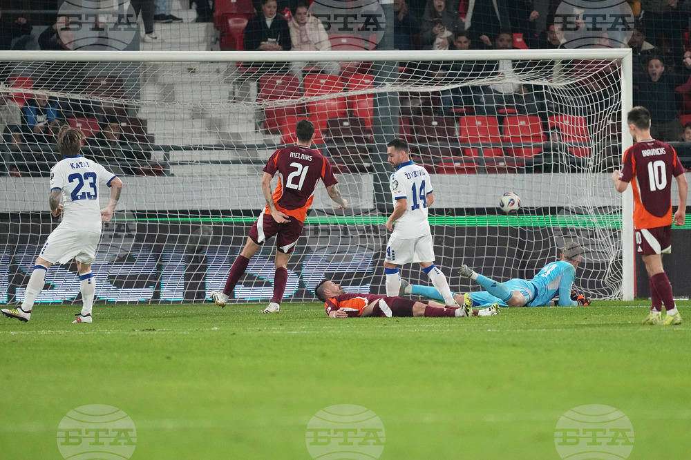 Serbia Latvia WCup Soccer