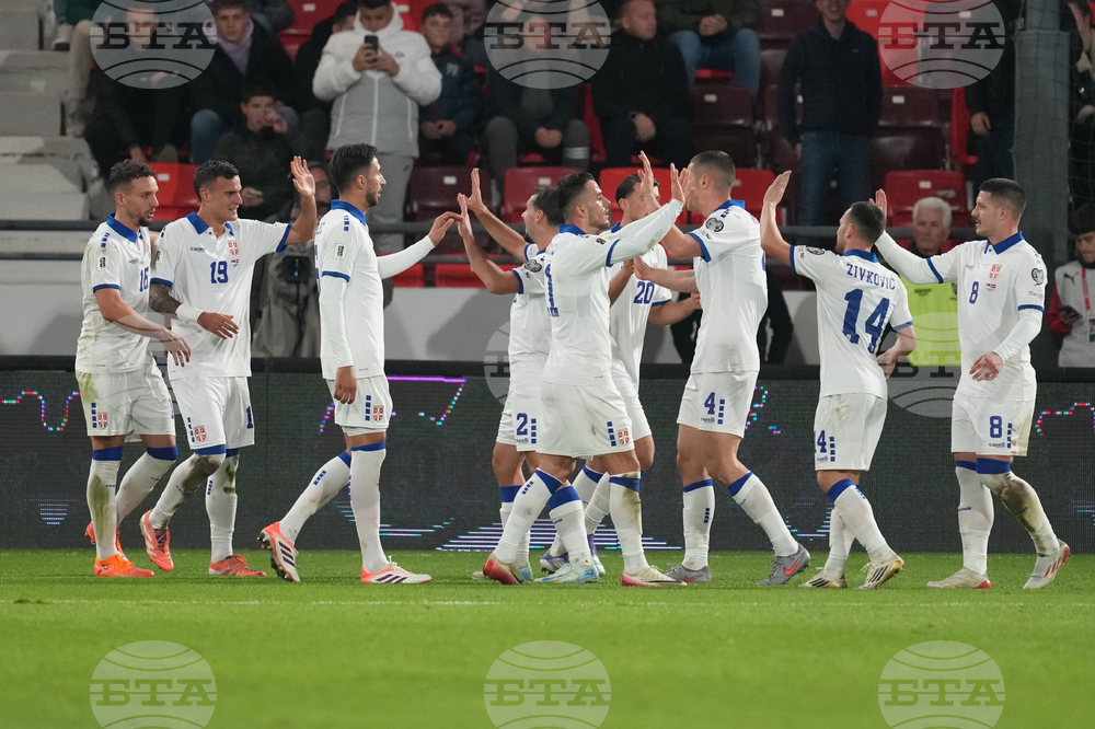 Serbia Latvia WCup Soccer