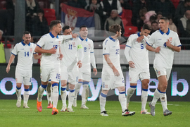 Serbia Latvia WCup Soccer