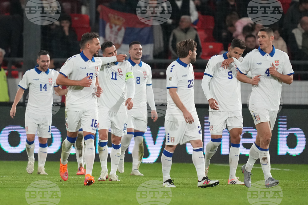 Serbia Latvia WCup Soccer