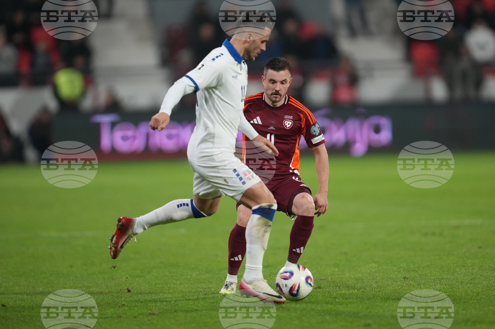 Serbia Latvia WCup Soccer