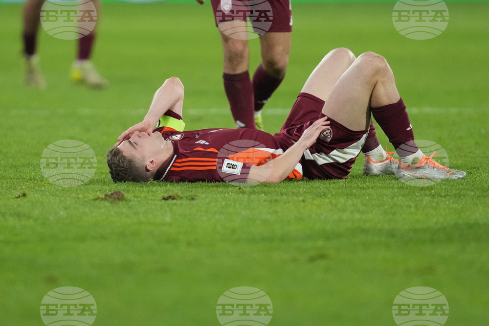 Serbia Latvia WCup Soccer