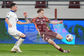 Serbia Latvia WCup Soccer