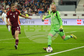 Serbia Latvia WCup Soccer