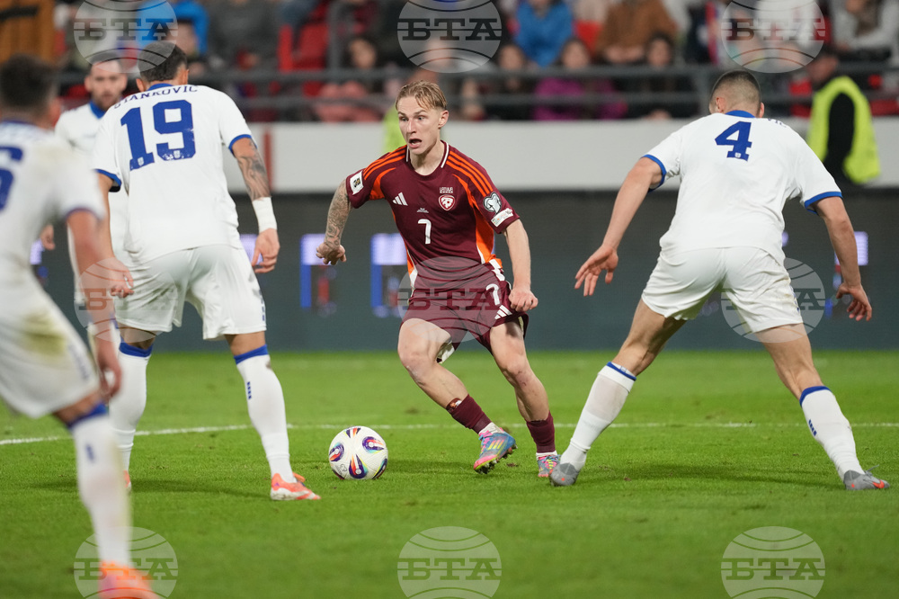Serbia Latvia WCup Soccer