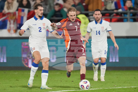 Serbia Latvia WCup Soccer