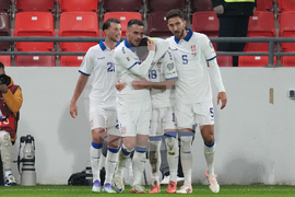 Serbia Latvia WCup Soccer