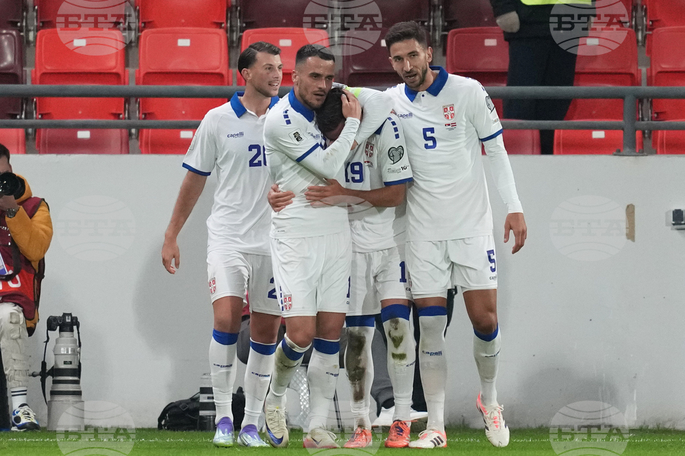 Serbia Latvia WCup Soccer