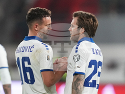 Serbia Latvia WCup Soccer