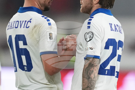 Serbia Latvia WCup Soccer