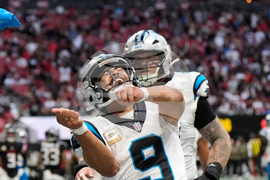 APTOPIX Panthers Falcons Football