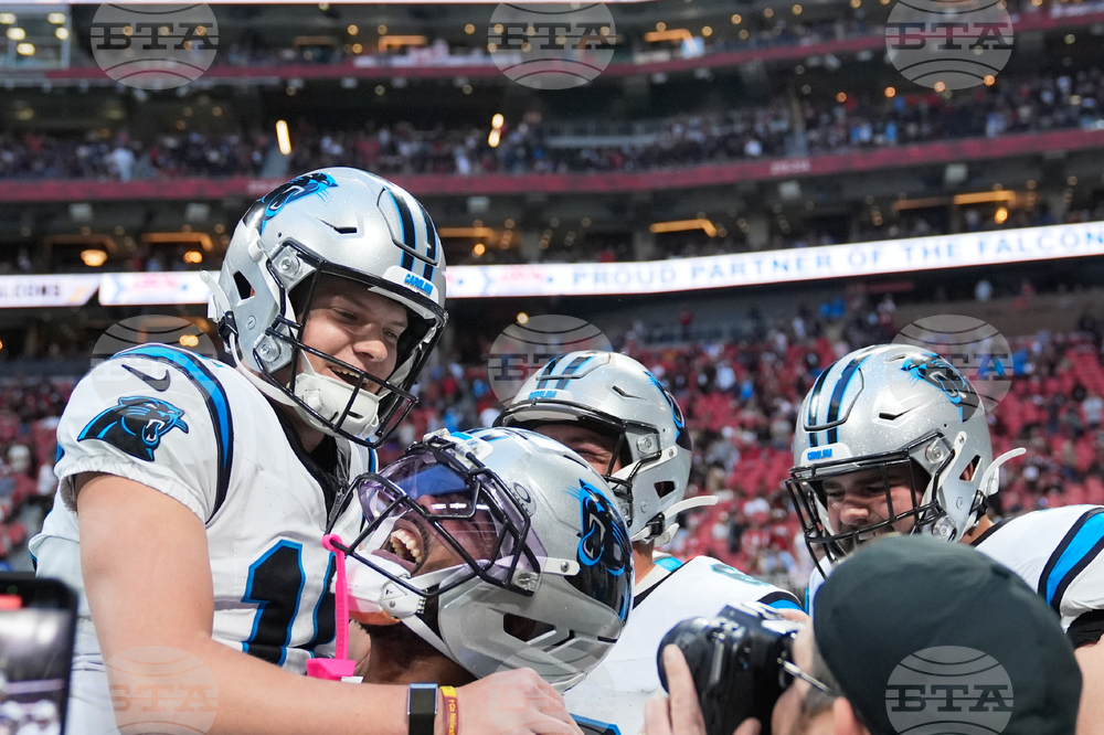 APTOPIX Panthers Falcons Football