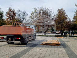 Плевен - Коледно градче - изграждане