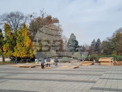 Плевен - Коледно градче - изграждане