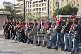 Гърция - годишнина от бунта в Атинската политехника - шествие