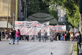 Гърция - годишнина от бунта в Атинската политехника - шествие