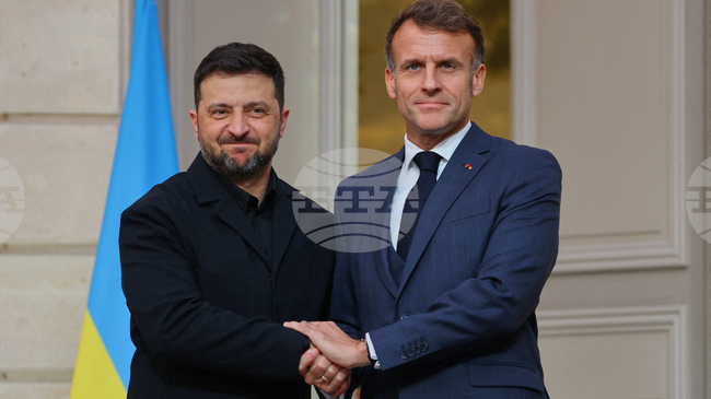 Френският президент Еманюел Макрон изрази увереност, че Зеленски може да засили борбата с корупцията