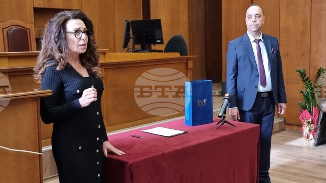 Красимир Комсалов официално встъпи в длъжност като административен ръководител на Окръжен съд – Пазарджик