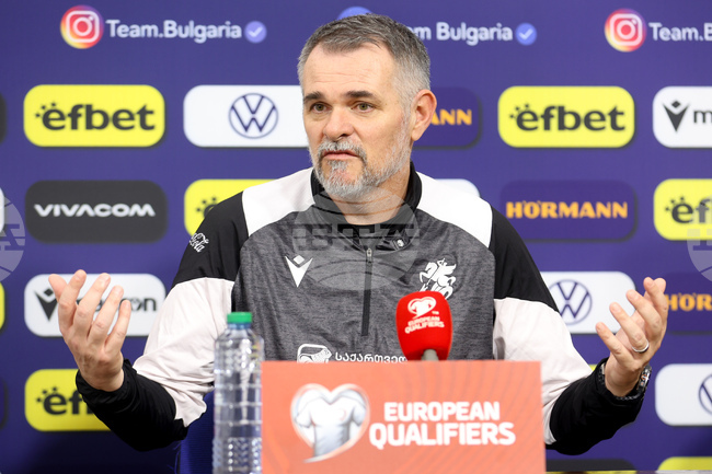 "Няма да правим експерименти, утре ще играем официален мач и искам да победим", категоричен е треньорът на Грузия Вили Саньол