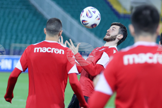 Футбол - Грузия - национален отбор - открита тренировка